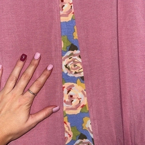 Matilda Jane Secret Garden Tunic Sleeveless Dusty Rose Split Back tank - Picture 11 of 11